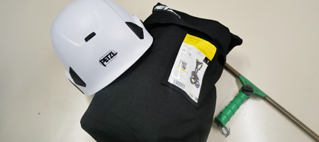 装具はPETZL（ペルツ）社製！